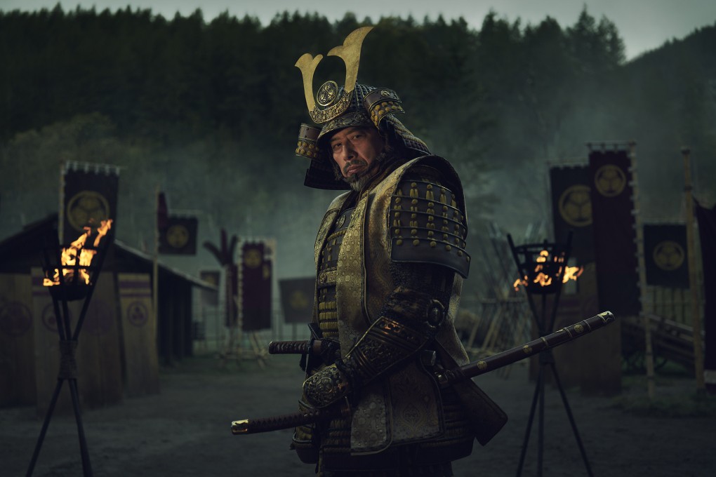 Hiroyuki Sanada in a still from Shogun. This new adaptation of James Clavell’s novel co-stars Cosmo Jarvis as a British sailor and follows his adventures in feudal Japan. Photo: Disney+
