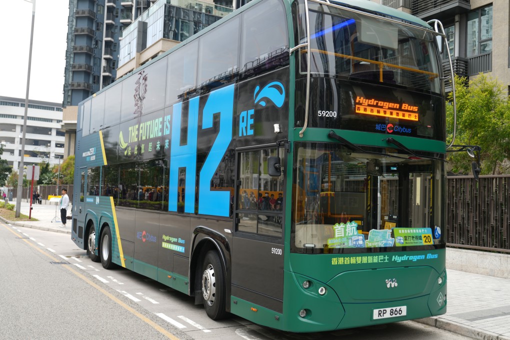 Citybus’s first hydrogen-powered double-deck bus was put into service on February 25, 2024. Photo: Sam Tsang