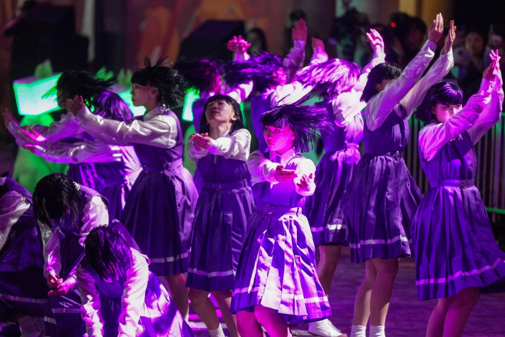 Japanese dance group Avantgardey performs during the Lunar New Year parade in Tsim Sha Tsui on February 10. Avantgardey has shared videos of its activities across Hong Kong, one of which drew negative comments from internet users. Photo: Eugene Lee