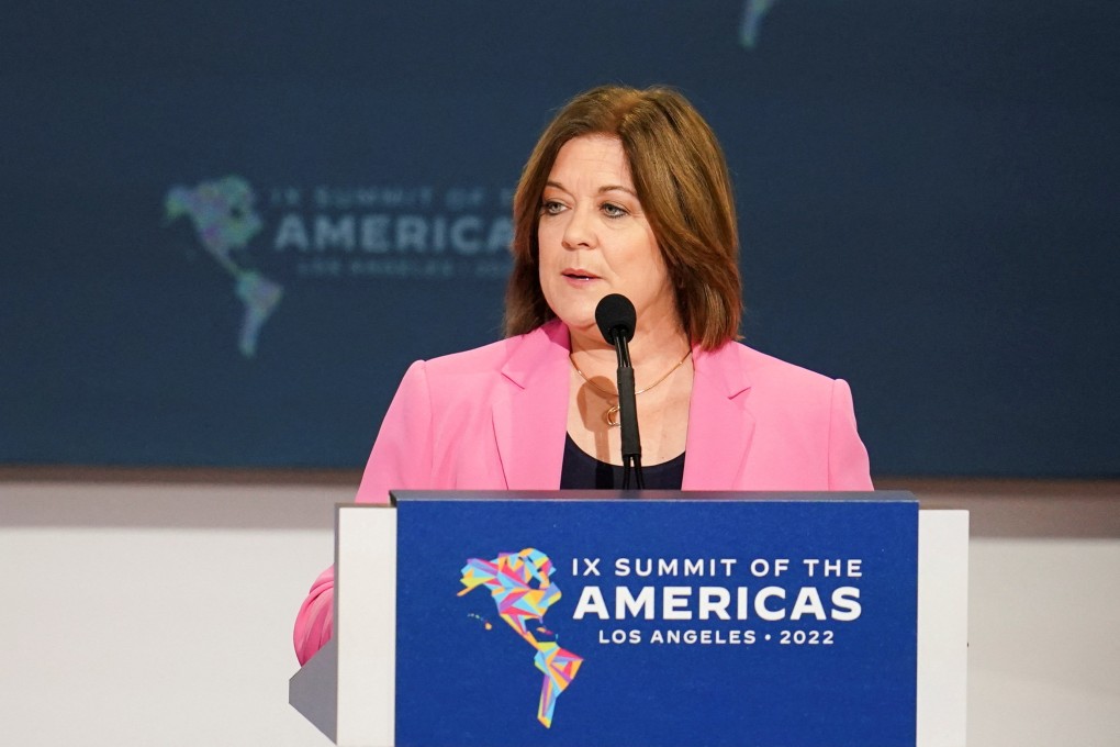 US Chamber of Commerce chief Suzanne Clark. Photo: Reuters