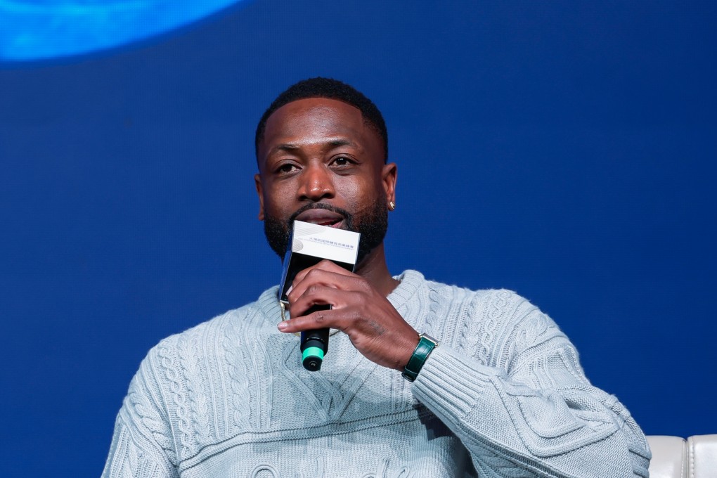 Dwyane Wade speaks during a panel discussion at the GBA International Sports Business Summit. Photo: Handout