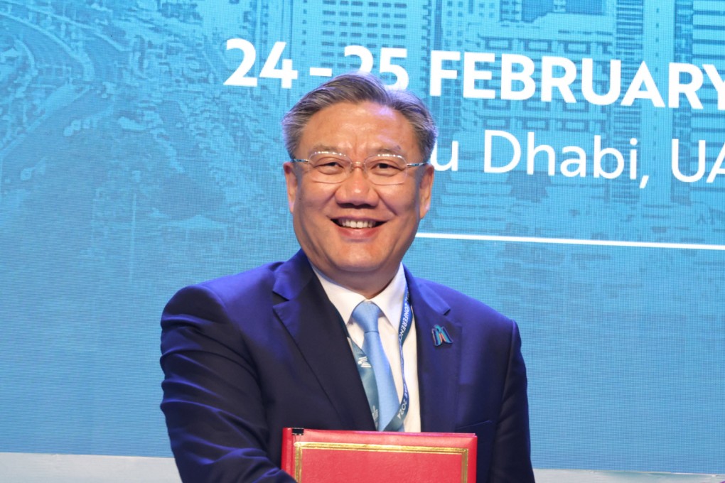 China’s commerce minister, Wang Wentao, shown with World Trade Organization Director-General Ngozi Okonjo-Iweala in Abu Dhabi onSunday, met  with US Trade Representative Katherine Tai on Monday. Photo: WTO via Xinhua