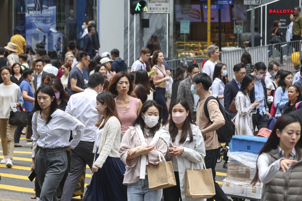 Commuters in Central in April 2023. Hong Kong would serve the country best by maintaining its distinctiveness as a global metropolis. Photo: Yik Yeung-man