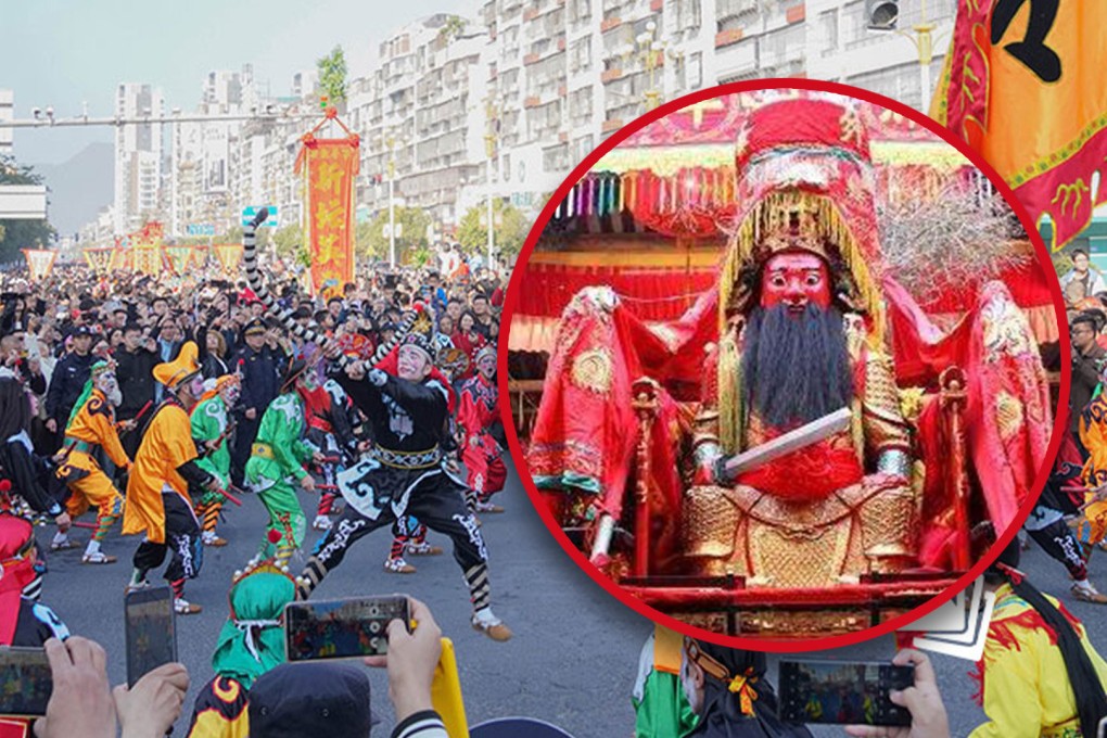 Annually in southern China, around the Lunar New Year, giant, colourful deities called “Wandering Gods” are paraded through the streets of villages. Here the Post explains why. Photo: SCMP composite/Weibo/Sogou