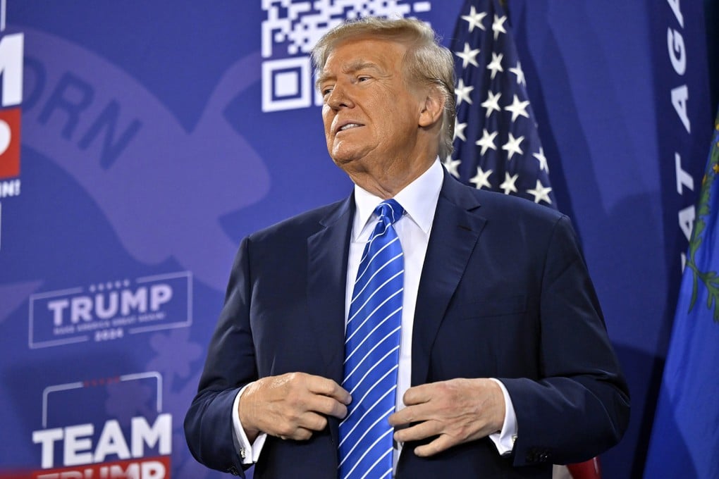 Former US President Donald Trump stands on stage during a campaign event in Las Vegas in January. Photo: TNS