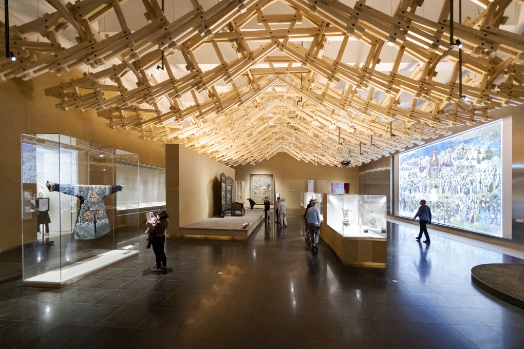 The Wang Shu room in the Humboldt Forum, which is dedicated to the relationship between China and Europe and their shared history, in the Markk museum in Hamburg, Germany. It is one of several German institutes checking their collections for looted Chinese artefacts from the Boxer war.