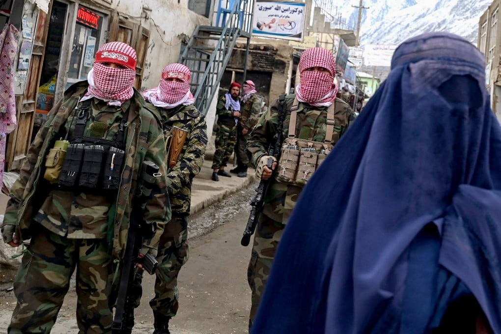 Taliban security personnel in the Baharak district of Badakhshan province. Photo: AFP