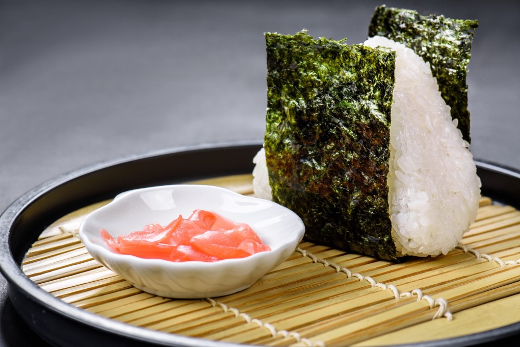 Japanese onigiri with pickled ginger. Photo: Shutterstock