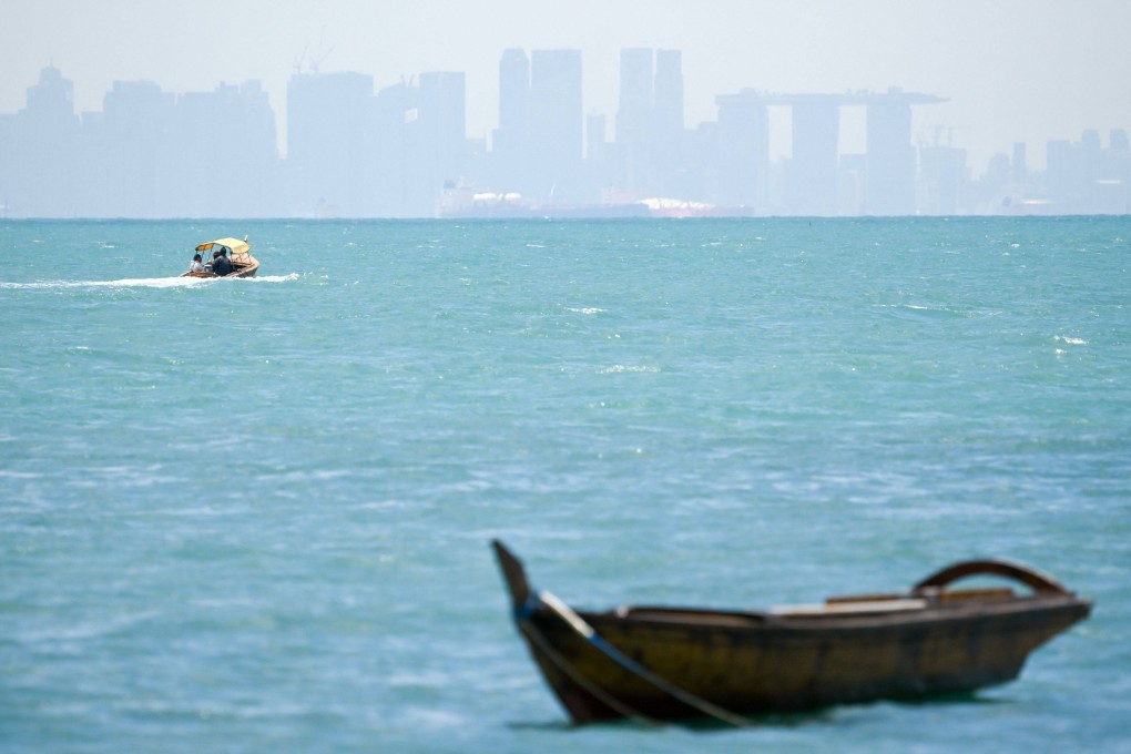 The skyline of Singapore is seen from Batam in Indonesia’s Riau Islands. Photo: AFP