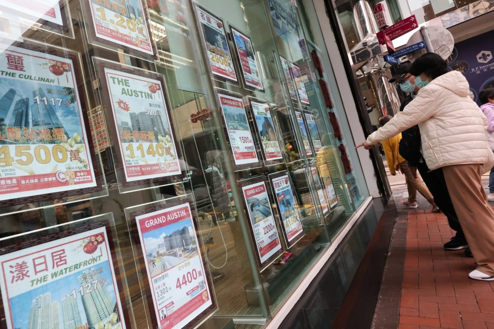 A property agency in Hong Kong’s Jordan area. Photo: Jelly Tse