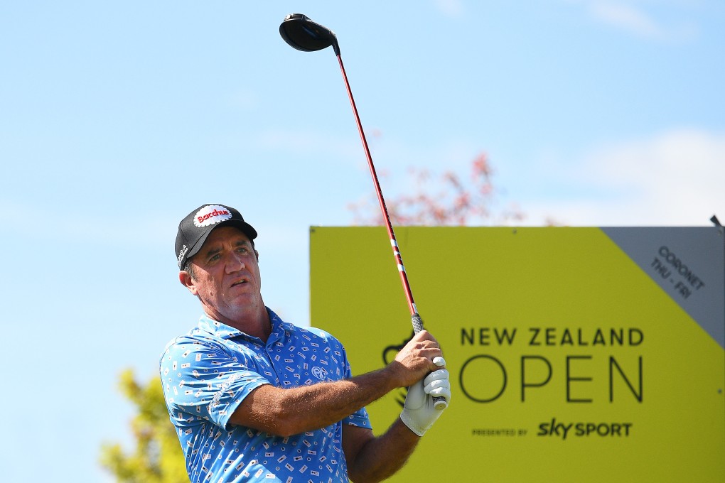 Scott Hend watches a tee shot during the second round of the New Zealand Open. Photo: Asian Tour