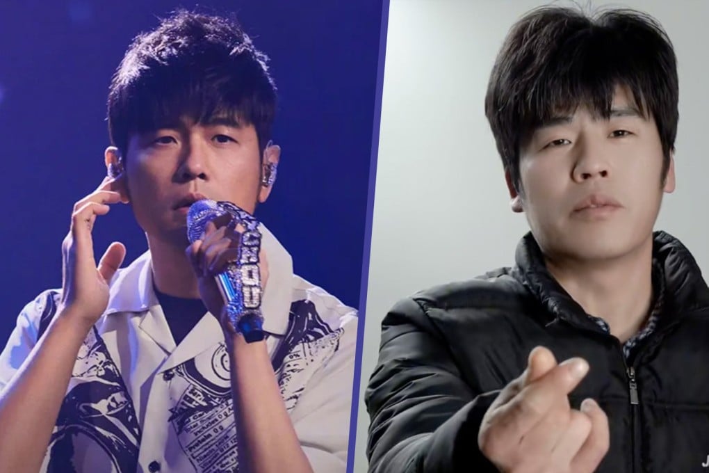 A street vendor in China who bears an uncanny resemblance to Taiwanese pop singer, Jay Chou, has become an online sensation, with 3 million followers. Photo: SCMP composite/Douyin