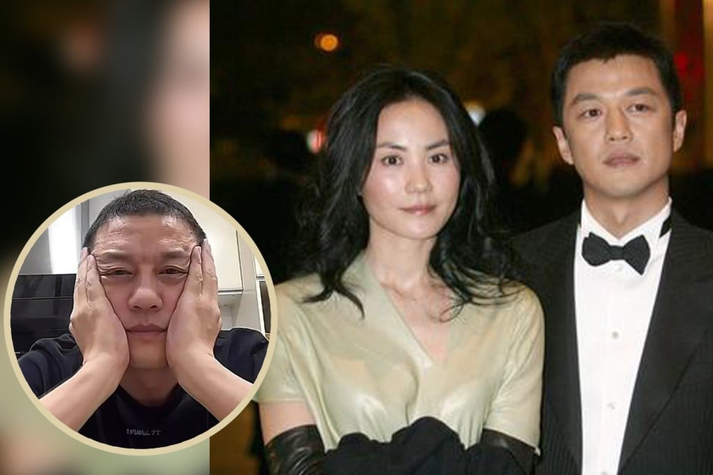 The former husband of the “Queen of Cantopop”, Faye Wong, has spoken of his frugal lifestyle and huge mountain of unpaid debt he faces in an emotional live-streaming broadcast. Photo: SCMP composite/Douyin/Weibo