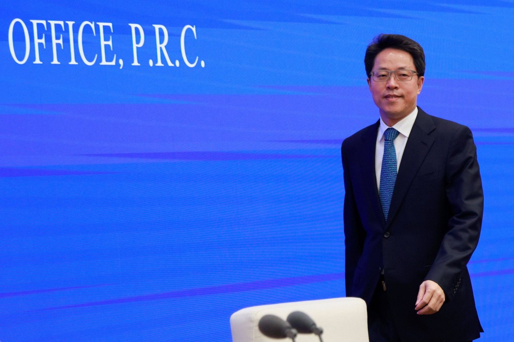Zhang Xiaoming’s time as head of the HKMAO was rocked by anti-government protests in the city. Photo: Reuters