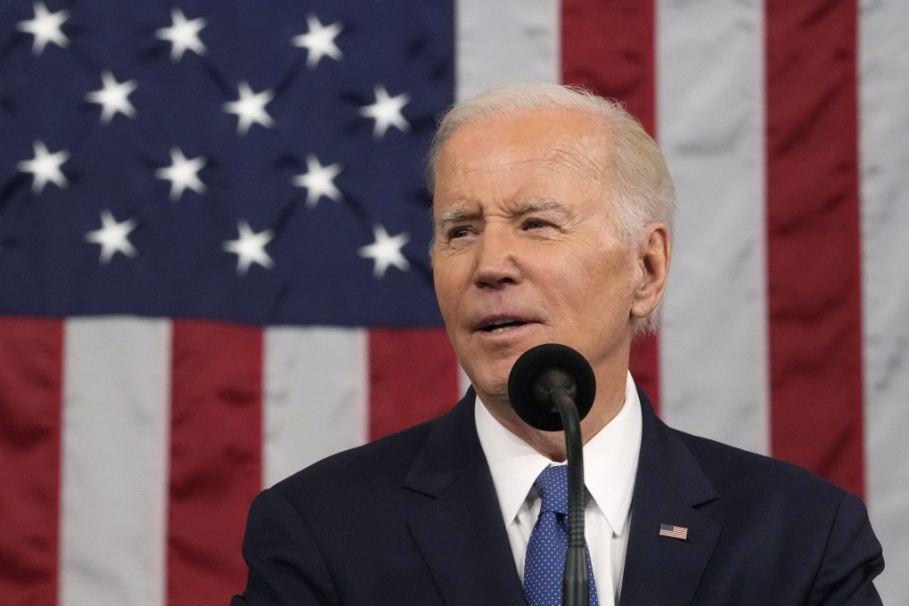 US President Joe Biden delivers the State of the Union address at the Capitol in February 2023. Photo: TNS