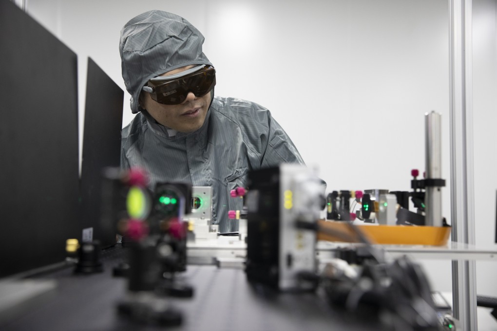 A scientist conducts an experiment at a laboratory in China’s Shaanxi province. The nation has surpassed South Korea in 136 critical technologies, according to newly released findings. Photo: Xinhua