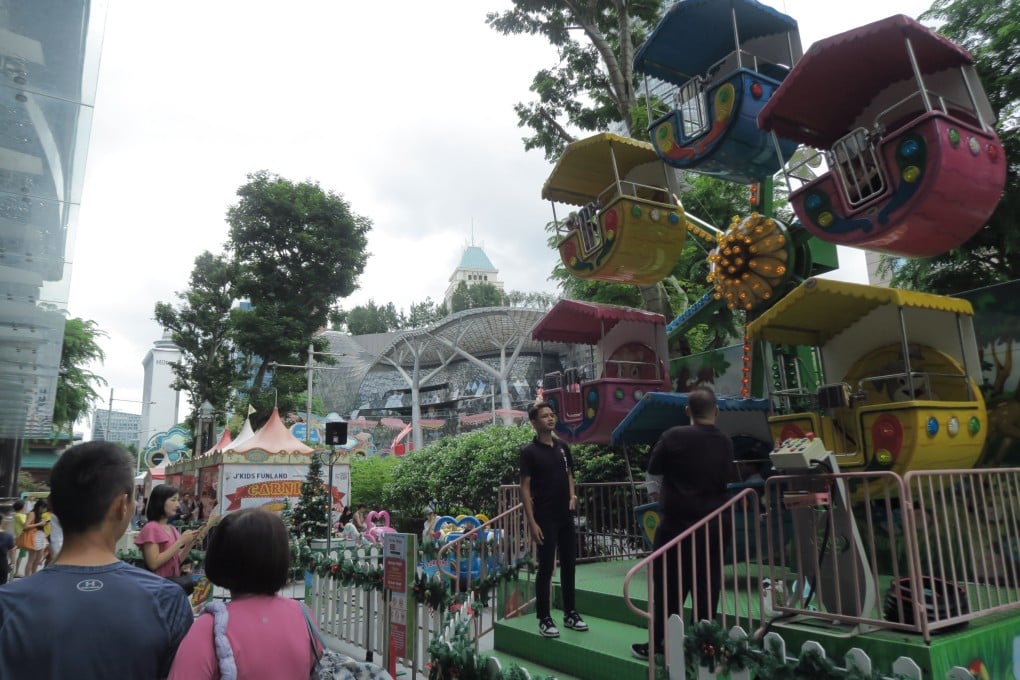 The pavement outside the Shaw Centre is where the western end of Singapore’s famous Orchard Road shopping street gets busy. Photo: Mavis Teo