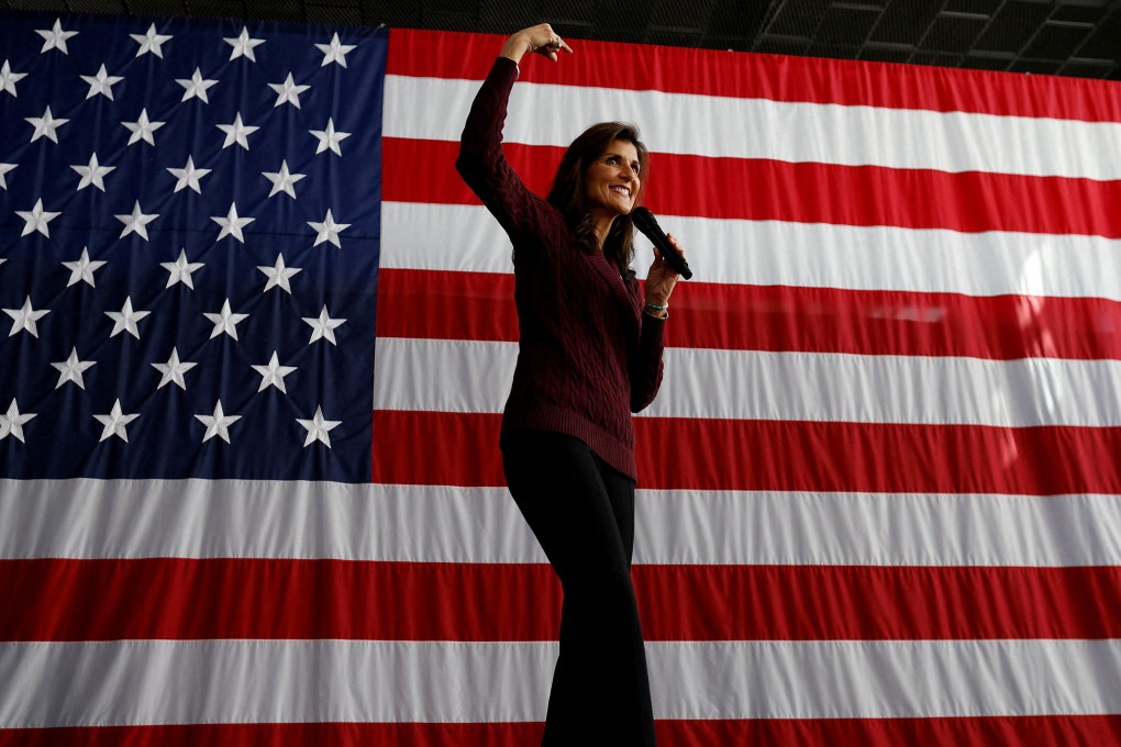 Nikki Haley at a campaign event in Raleigh, North Carolina, on Saturday. Photo: Reuters
