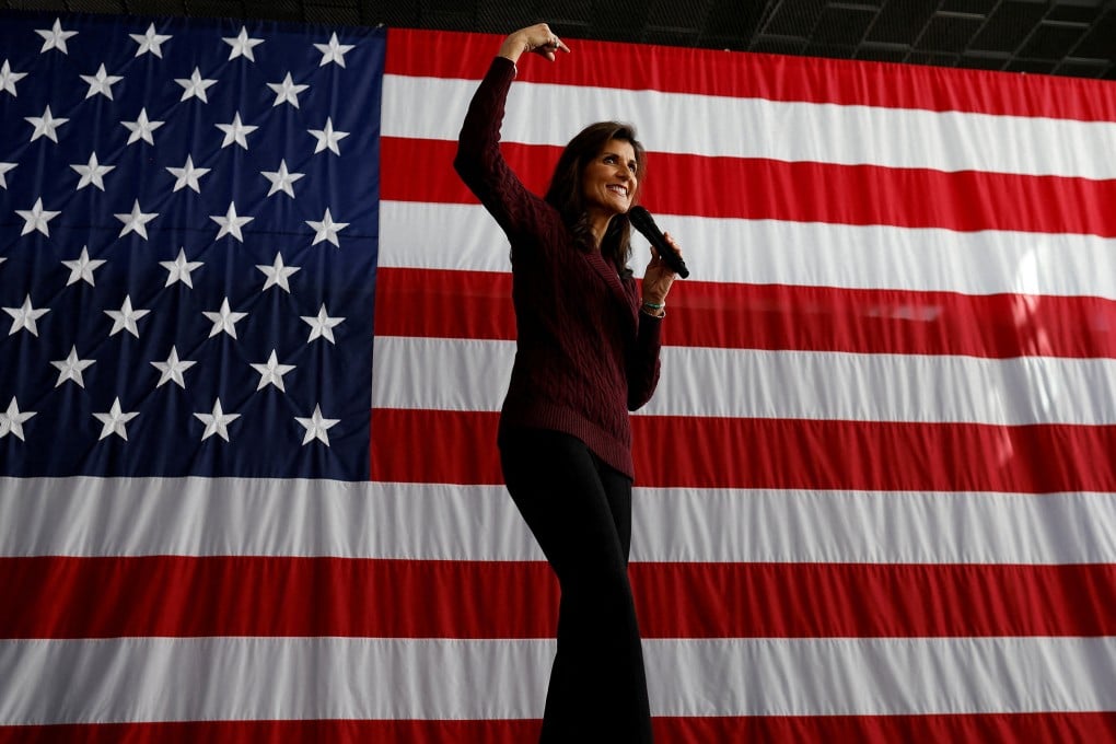 Nikki Haley at a campaign event in Raleigh, North Carolina, on Saturday. Photo: Reuters