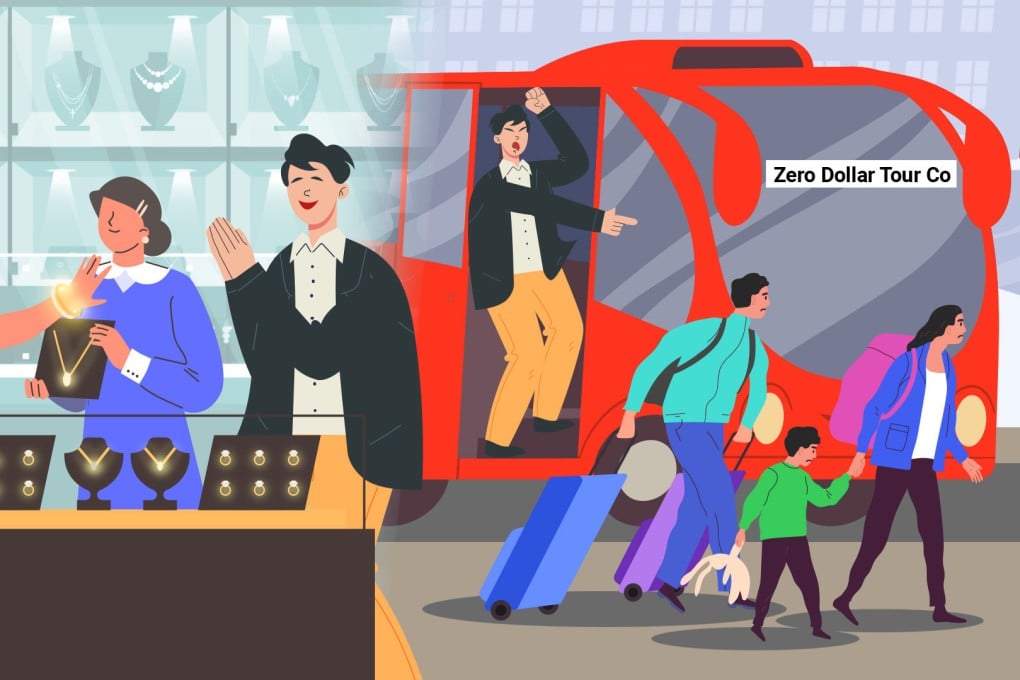 As tourism, domestic and overseas, booms in post-pandemic China, the Post offers a guide to the pitfalls of so-called “zero dollar” tours. Photo: SCMP Graphic Image