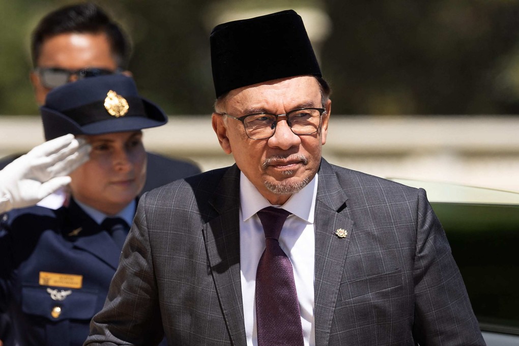 Malaysia’s Prime Minister Anwar Ibrahim arrives at Government House for a ceremonial welcome for the summit in Melbourne. Photo: ASEAN-Australia Special Summit 2024/AFP