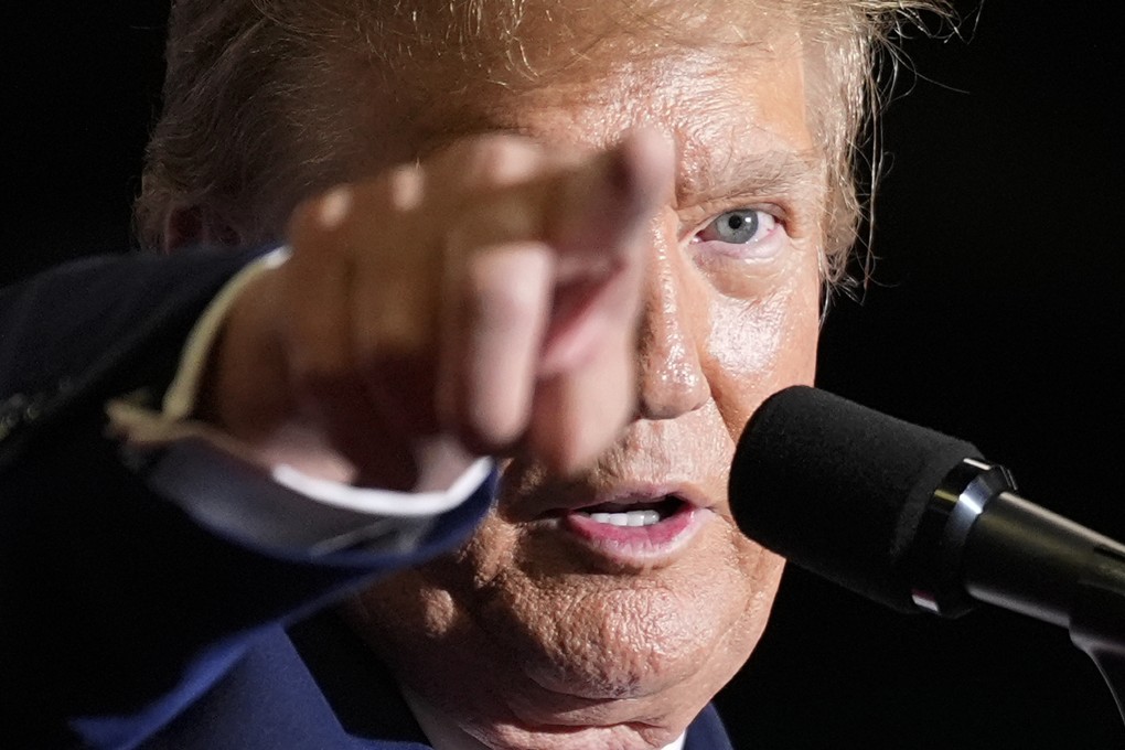 Republican presidential candidate former President Donald Trump speaks at a campaign rally on March 2, 2024 in North Carolina. Photo: AP