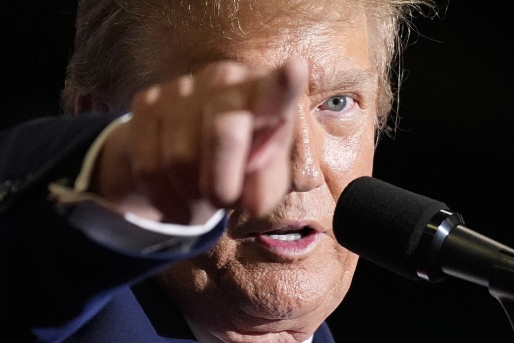 Republican presidential candidate former President Donald Trump speaks at a campaign rally on March 2, 2024 in North Carolina. Photo: AP