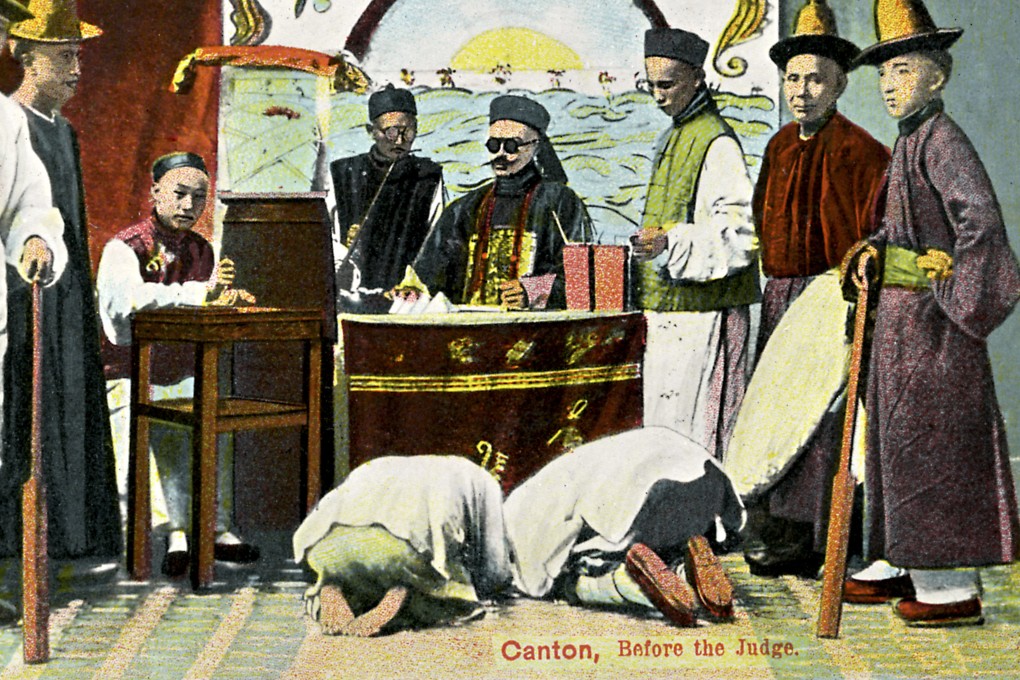 A Chinese court room scene from the early 20th century. There were four types of royal  pardon in ancient China, with the practice of granting amnesty beginning early on in the country’s history. Photo: Getty Images