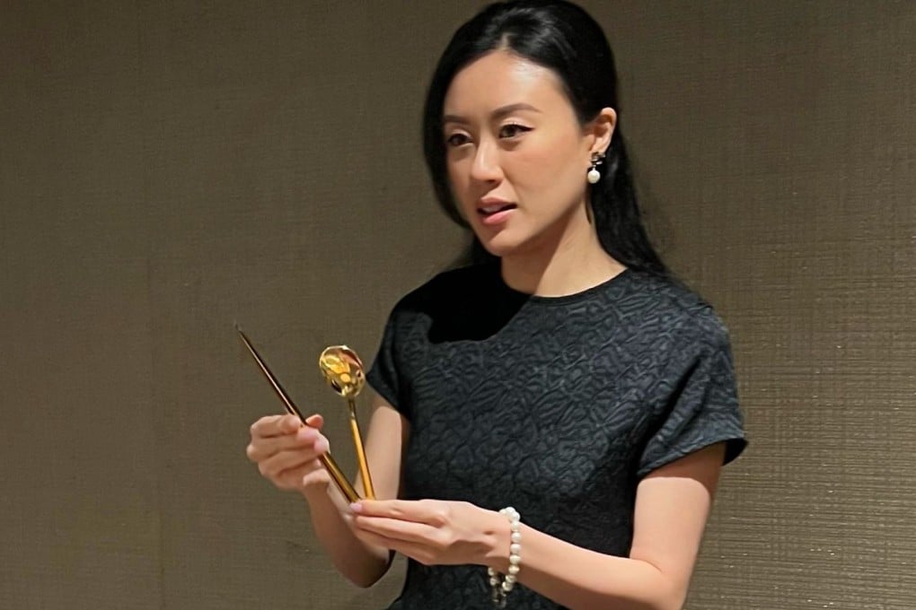 Piano Mok explains how Korean table settings feature chopsticks and an elongated spoon, which is used to eat rice and stew. The etiquette consultant is familiar with the dining customs of cultures and cuisines across Asia, including Chinese, Japanese and Korean. Photo: Piano Mok