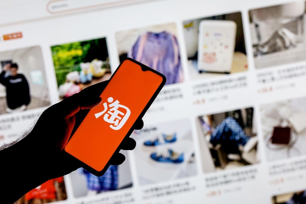 Alibaba Group Holding’s main Chinese shopping platforms – Taobao, displayed on a smartphone, and Tmall – are pushing new generative artificial intelligence tools to help merchants in marketing and promotion. Photo: Shutterstock