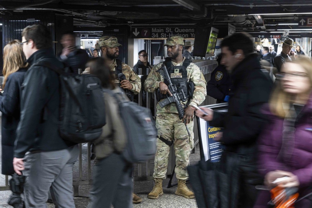 National Guard troops at Grand Central Station in New York. Photo: EPA-EFE