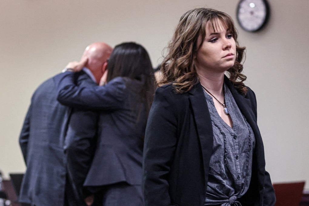 Rust armourer Hannah Gutierrez-Reed leaves the courtroom in Santa Fe, New Mexico, during a break in her trial in February. Photo: The New Mexican via Reuters