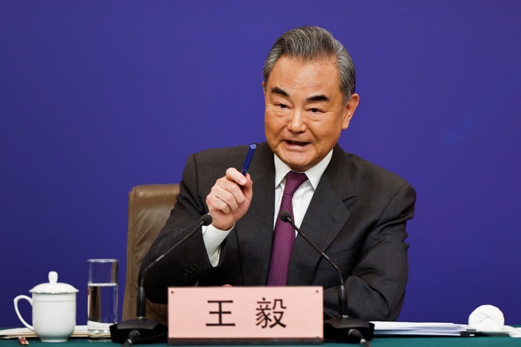 The Chinese foreign minister took on negative foreign sentiment about China’s economy during a press conference on the sidelines of the “two sessions” in Beijing. Photo: Reuters