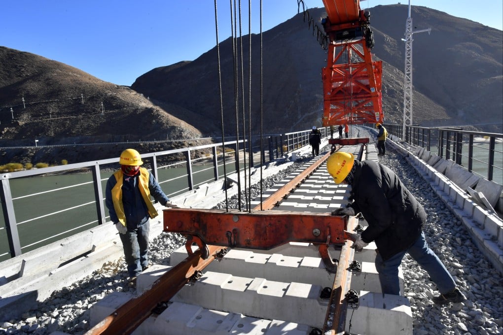 Tibet plans to complete building 4,000km (2,485 miles) of railway lines by 2025. Photo: Xinhua