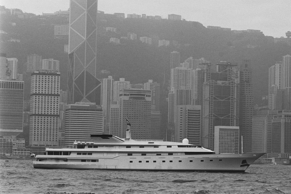 The Trump Princess crossing Victoria Harbour in 1990, when future US president Donald Trump tried to sell the yacht in Hong Kong for US$115 million. He had paid the Sultan of Brunei US$30 million for the vessel three years earlier. Photo: Robert Ng