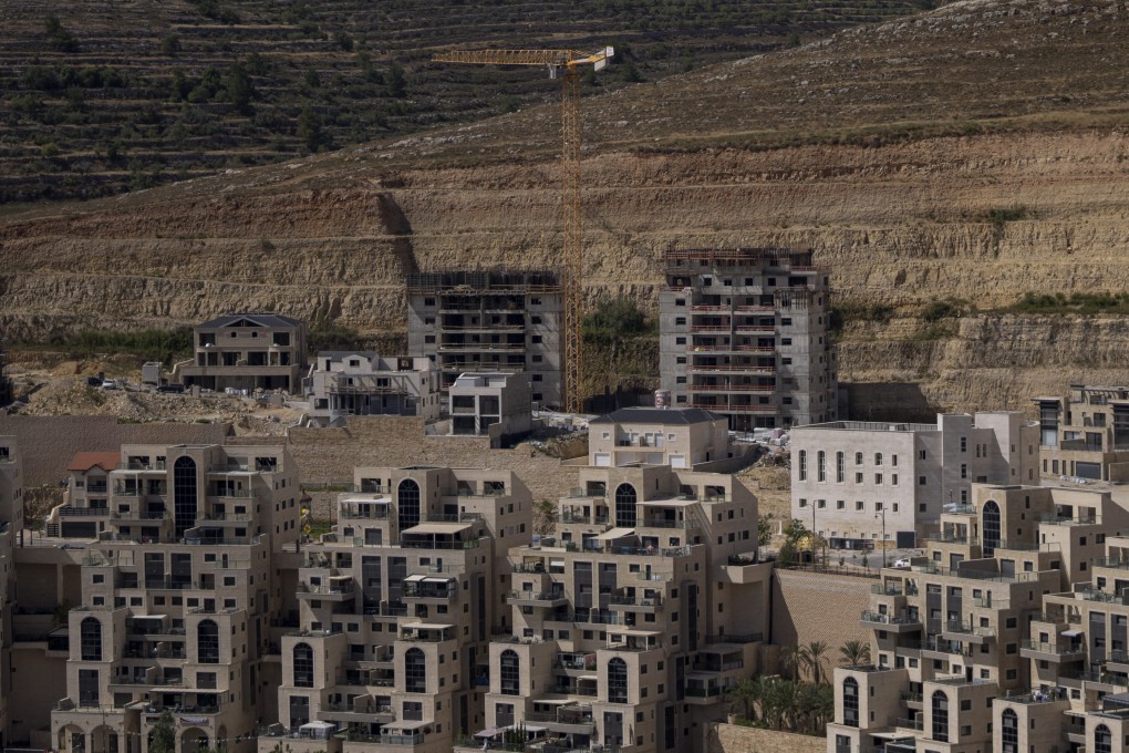A construction site of new housing projects in the West Bank Israeli settlement: Photo: AP