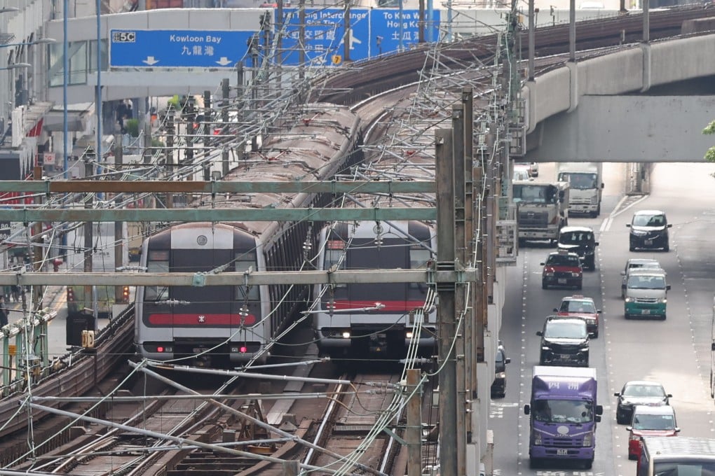 MTR trains on the Kwun Tong Line in 2021. Photo: Dickson Lee