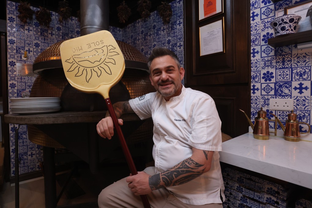 Little Napoli chef Gavino Pilo at his pizzeria in Happy Valley, one of seven restaurants newly awarded Bib Gourmands for serving good-value gourmet food in the Michelin Guide Hong Kong and Macau 2024. Photo: Jonathan Wong