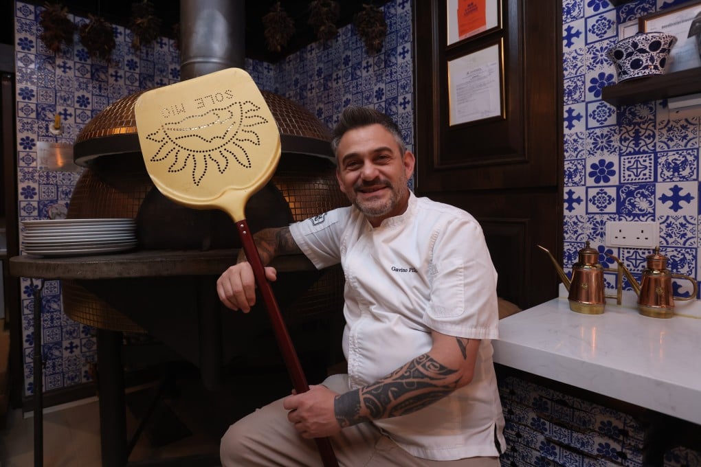 Little Napoli chef Gavino Pilo at his pizzeria in Happy Valley, one of seven restaurants newly awarded Bib Gourmands for serving good-value gourmet food in the Michelin Guide Hong Kong and Macau 2024. Photo: Jonathan Wong