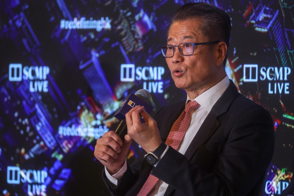 Financial Secretary Paul Chan attends the Post’s “Redefining Hong Kong: Budget Edition” on Friday. Photo: Edmond So