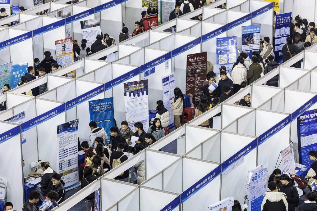 China’s human resources minister says there is demand for skilled workers in AI and big data as well as some service sectors. Photo: AFP