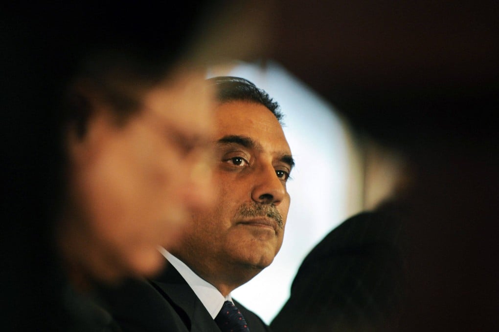 Asif Ali Zardari takes part in a ceremony of the launching of an Urdu newspaper in Islamabad on February 17, 2008. He is one of the most controversial political figures of the country who spent more than 10 years in jail before he first became president in 2008. Photo: AFP