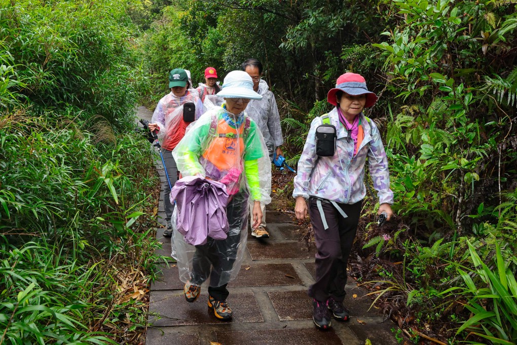 Hikers trek through Shenzhen’s Yantian Banshan Park as part of an event aimed at attracting Hong Kong tourists. Photo: Edmond So