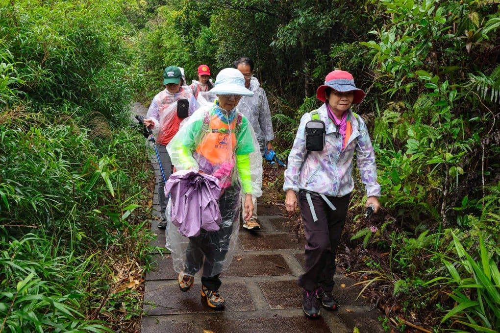Hikers trek through Shenzhen’s Yantian Banshan Park as part of an event aimed at attracting Hong Kong tourists. Photo: Edmond So