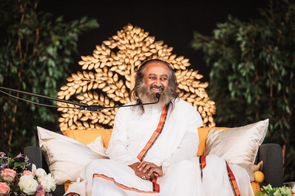 Spiritual leader Gurudev Ravi Shankar (above), founder of The Art of Living, will lead the mental well-being event Breathe, Meditate, Celebrate, on Hong Kong’s harbourfront, on March 16. Photo: courtesy of The Art of Living