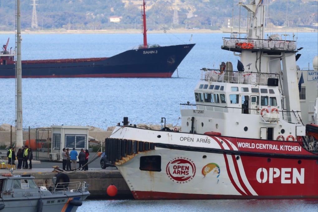 The Open Arms rescue boat in Cyprus on Sunday. Photo: EPA-EFE