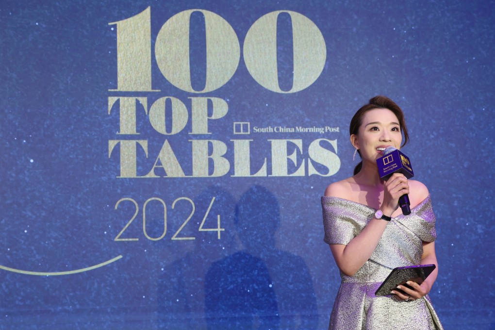 Patrizia Yeung acted as emcee at 100 Top Tables 2024, the South China Morning Post’s annual fine dining guide and awards ceremony, which took place at The Peninsula Hong Kong on Monday, March 11. Photo: The Mark Studio and Kong Yat-pang. Photo: Kong Yat-pang
