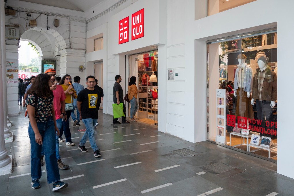 A Uniqlo store in New Delhi.  India is seeing a growing consumer penchant for minimalistic, quality goods. Photo: Shutterstock
