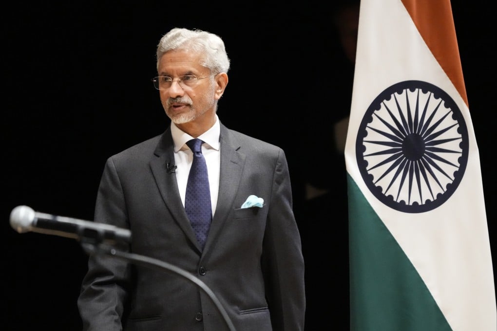 Indian Foreign Minister Subramanyam Jaishankar prepares to give a speech in Tokyo on March 8. Photo: AP