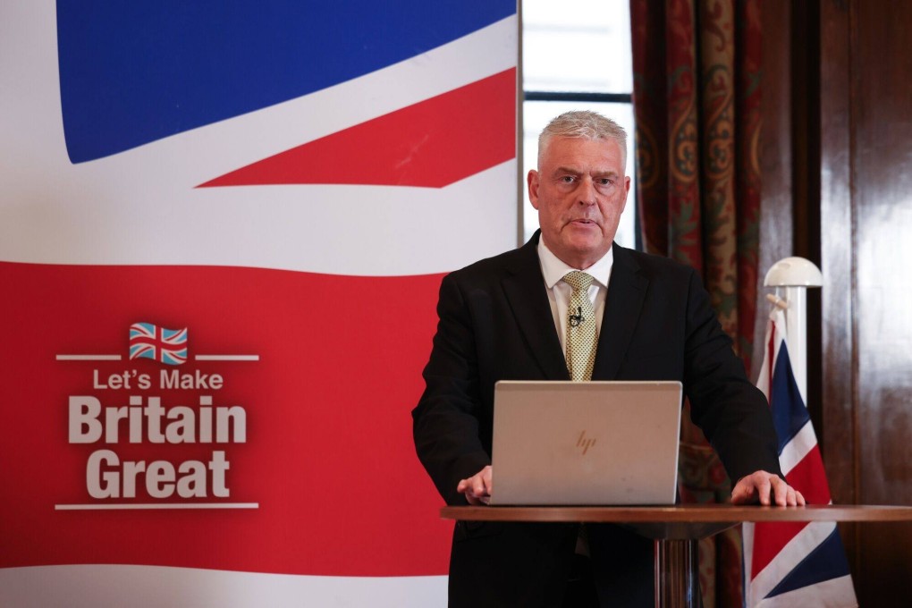 Lee Anderson announces his defection to Reform UK from the Conservative party on Monday. Photo: Bloomberg